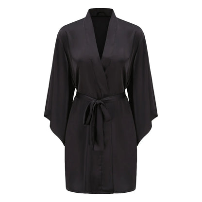 LuxeSilk Organic Mulberry Silk Stress-Reliving  Robe