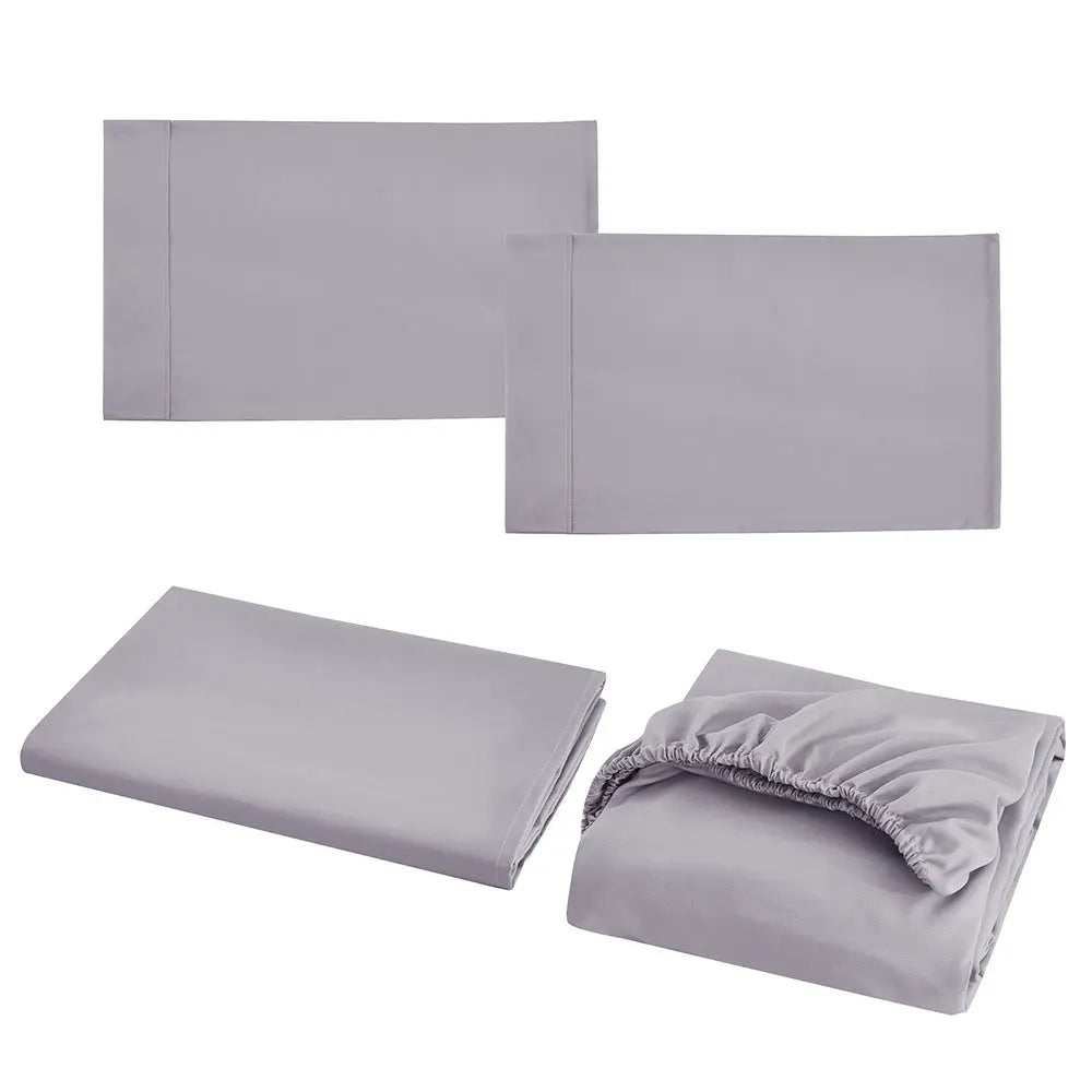 LuxeSilks Organic Mulberry Silk Four-piece Bedsheet Set LuxeSilk™