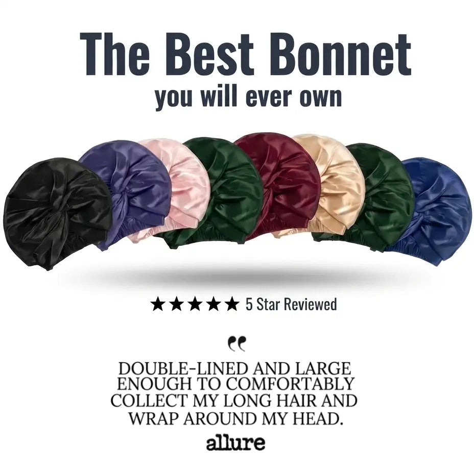 Overnight Hair-Repair Mulberry Silk Bonnet null