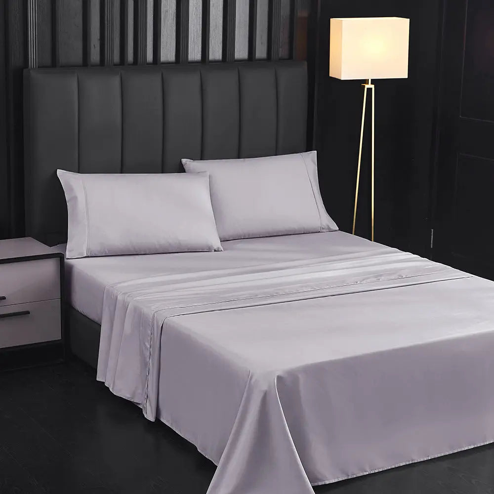 LuxeSilks Organic Mulberry Silk Four-piece Bedsheet Set