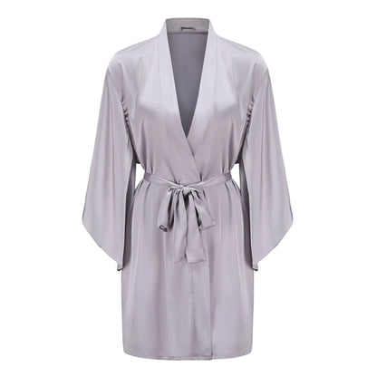 LuxeSilk Organic Mulberry Silk Stress-Reliving  Robe